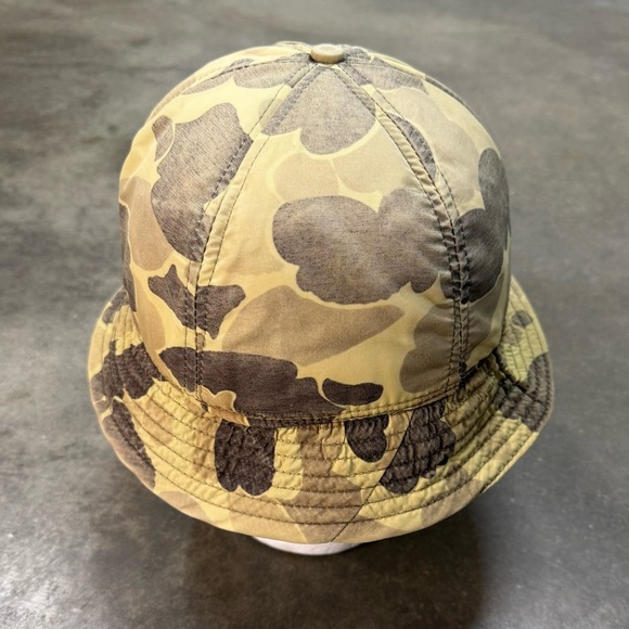 Vintage Thinsulate Camo Bucket Hat Hunting Outdoor Military Style Cap USA Made - Picture 3 of 6